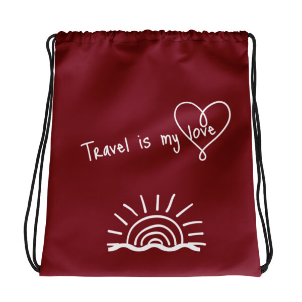 Reiseliebe – Jutebeutel “Travel is my love” für Weltenbummler