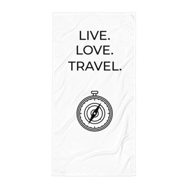 Live Love Travel – Handtuch für Weltenbummler