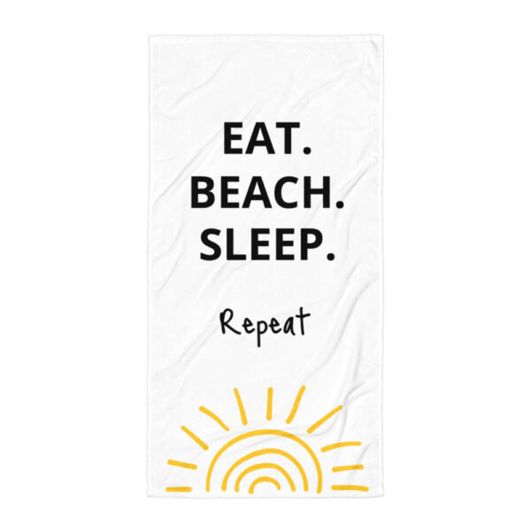 Eat Beach Sleep Repeat – Handtuch für den perfekten Strandtag