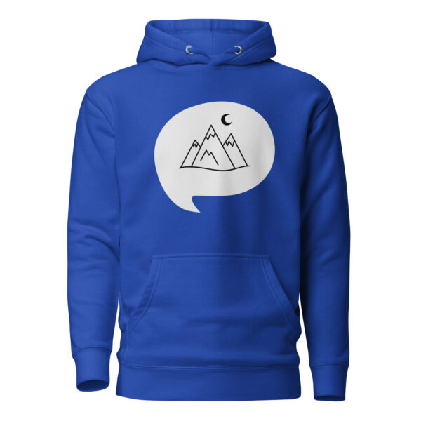 Hoodie mit Bergmotiv – Unisex Kapuzenpullover “Berge”